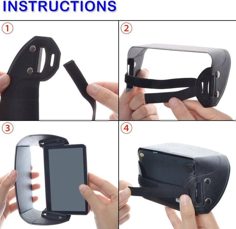 TFY GPS Navigator Sunshade TFY Universal GPS Sun Shade  Glare Visor Shield for 7 inch Car Navigator - Image 5