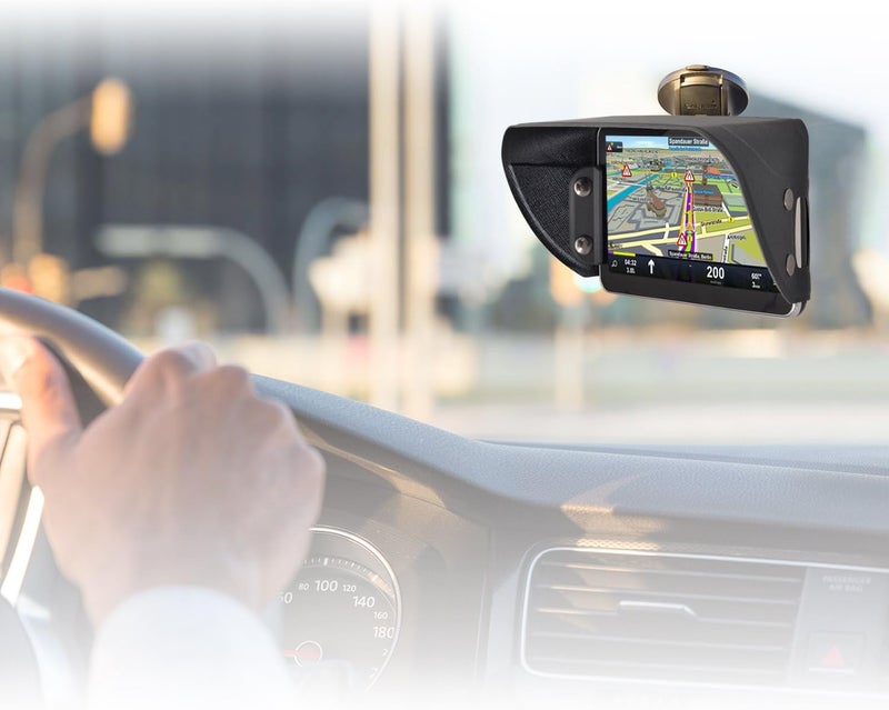 TFY GPS Navigator Sunshade TFY Universal GPS Sun Shade  Glare Visor Shield for 7 inch Car Navigator - Image 2