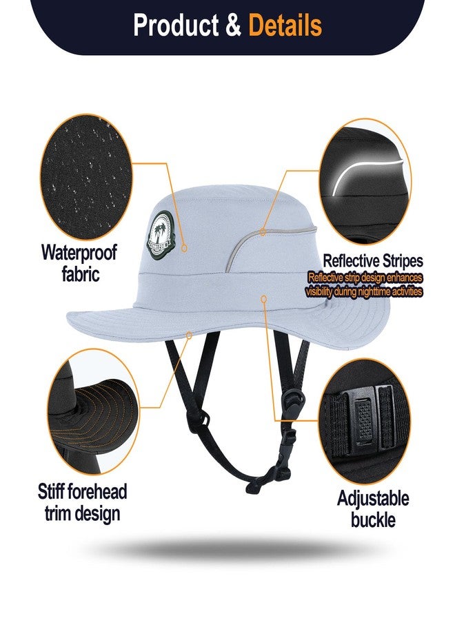 Tontron Waterports Hat with Hard Shell for Surfing, SUP,Kayaking and Watersports (US, Alpha, Large, Gray) - Image 3