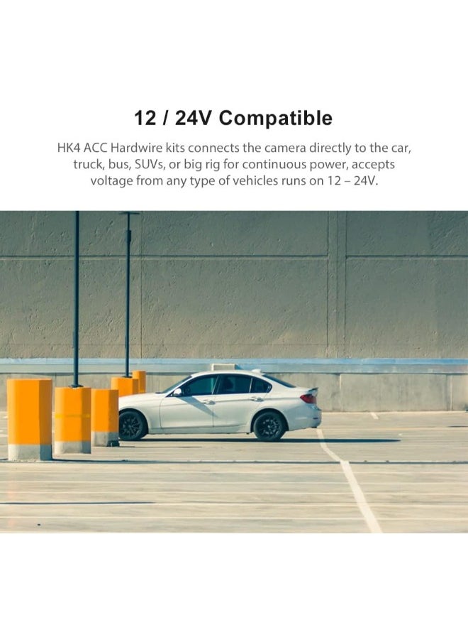 Viofo - HK4 Acc Hardwire Kit, USB-C Hard Wire Kit for A329/A229Plus/A229Pro/A119Mini2/A139Pro/WM1/T130 Dash Cam, Low Voltage Protection for Parking Mode - Image 1