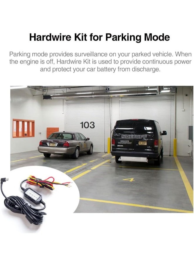 Viofo - HK4 Acc Hardwire Kit, USB-C Hard Wire Kit for A329/A229Plus/A229Pro/A119Mini2/A139Pro/WM1/T130 Dash Cam, Low Voltage Protection for Parking Mode - Image 1