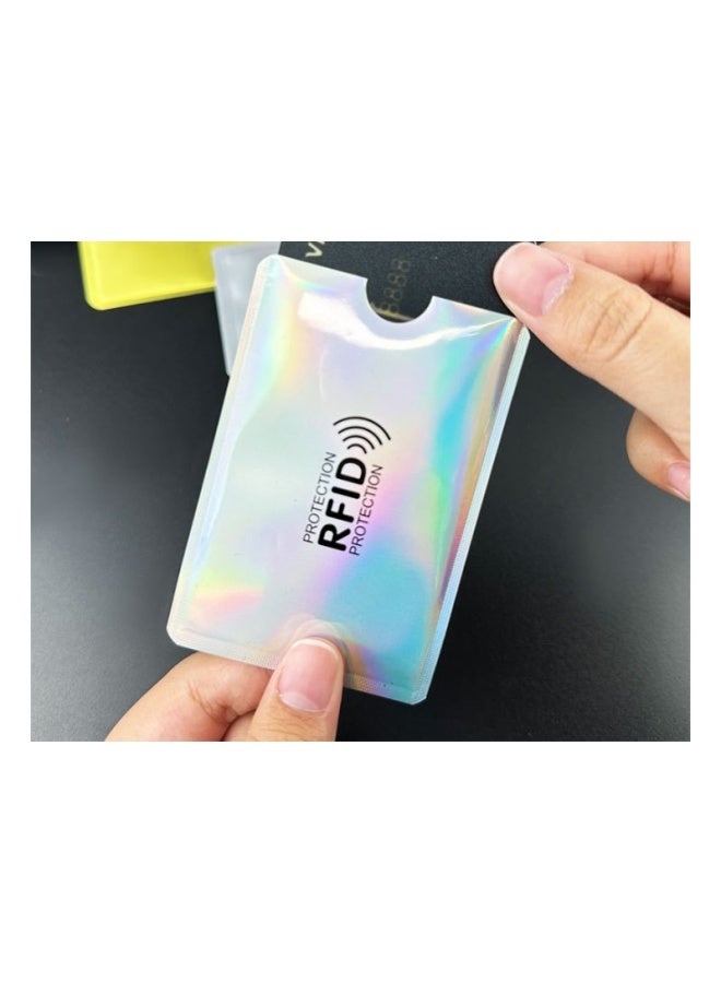 RFID Blocking Sleeves (24 Credit Card Protector Holders in 4 colors ), Identity Theft Protection Secure Sleeve for Credit Cards, Debit Card - Image 5