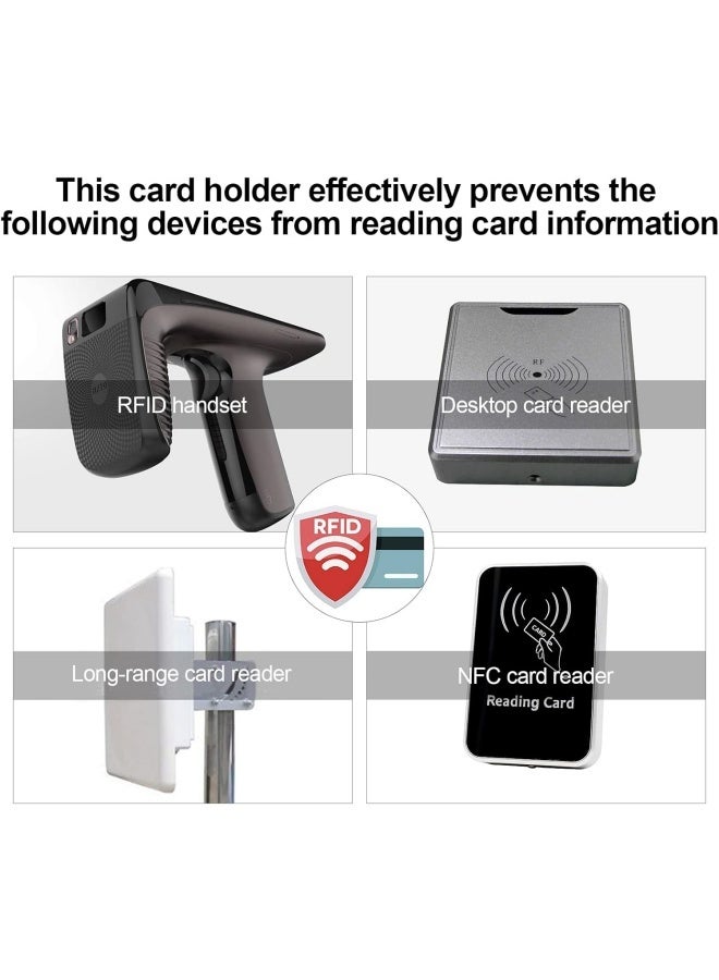 RFID Blocking Sleeves (24 Credit Card Protector Holders in 4 colors ), Identity Theft Protection Secure Sleeve for Credit Cards, Debit Card - Image 3