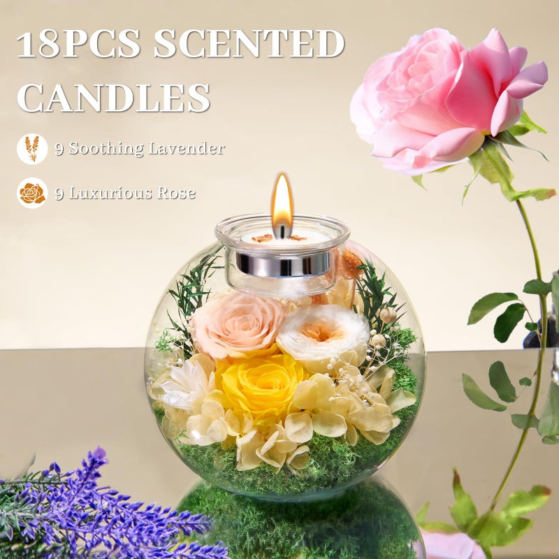 Pusuny Valentines Day Rose Gifts for Her Mom Women Birthday Flowers for Delivery Preserved Flowers in Glass Dome Forever Eternal Rose Birthday Valentine Gifts for Her Women Daughter Wife Girlfriend Champagne - Image 5