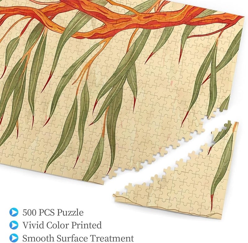Phayah Willow Tree Leaves Jigsaw Puzzle 500 Pieces Home Decor 20.4 X 15 Inches - Image 3