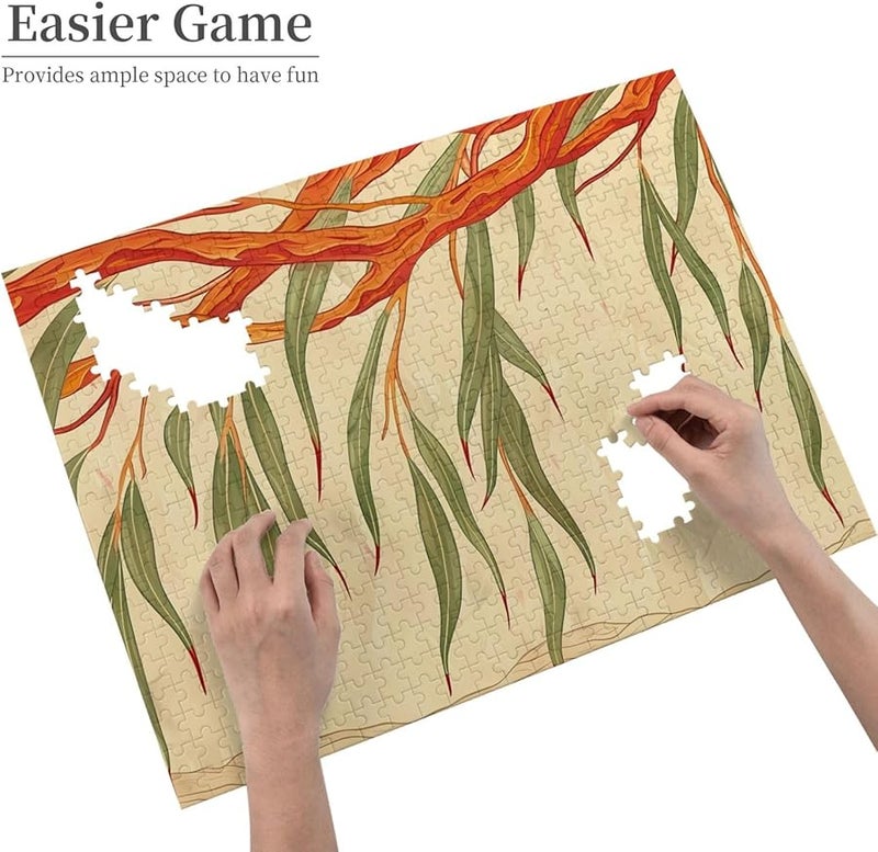Phayah Willow Tree Leaves Jigsaw Puzzle 500 Pieces Home Decor 20.4 X 15 Inches - Image 4