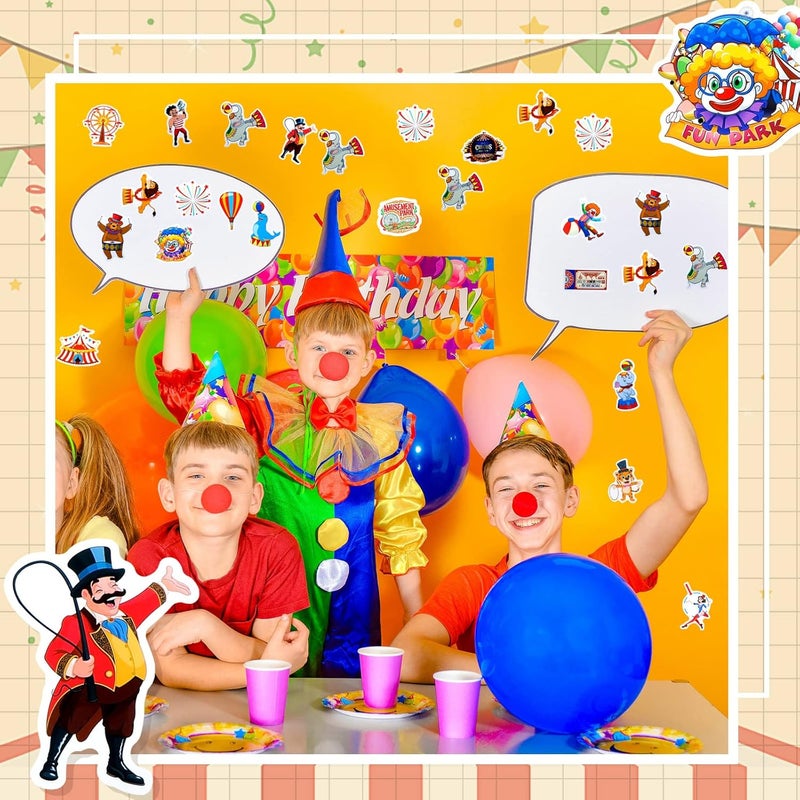 Containlol 50 Pieces Circus Party Favors Stickers Carnival Stickers Animal Clown Sticker Carnival Themed Party Favors Circus Theme for Birthday Baby Shower Decoration - Image 5