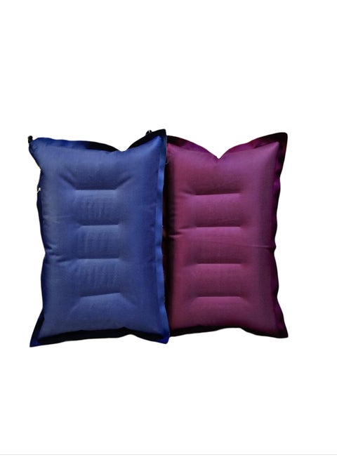 RAV Pack of 2 Multi Color Soft Fabric Travelling Pillow Color As per Available