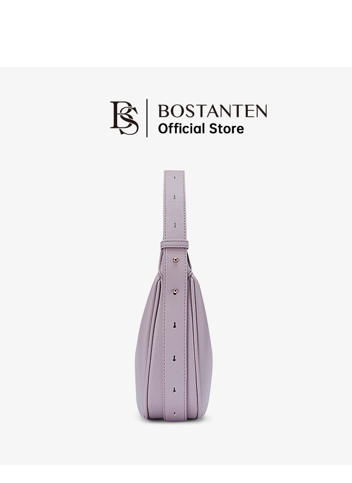 Bostanten Bostanten 3-in-1 Moon Bag | Convertible Crossbody, Shoulder & Handbag | Premium Vegan Leather | Taro Purple Color | Stylish & Versatile for Everyday Use  - Image 3