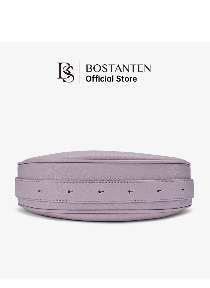 Bostanten Bostanten 3-in-1 Moon Bag | Convertible Crossbody, Shoulder & Handbag | Premium Vegan Leather | Taro Purple Color | Stylish & Versatile for Everyday Use  - Image 4