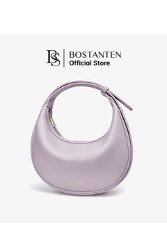 Bostanten Bostanten 3-in-1 Moon Bag | Convertible Crossbody, Shoulder & Handbag | Premium Vegan Leather | Taro Purple Color | Stylish & Versatile for Everyday Use  - Image 1