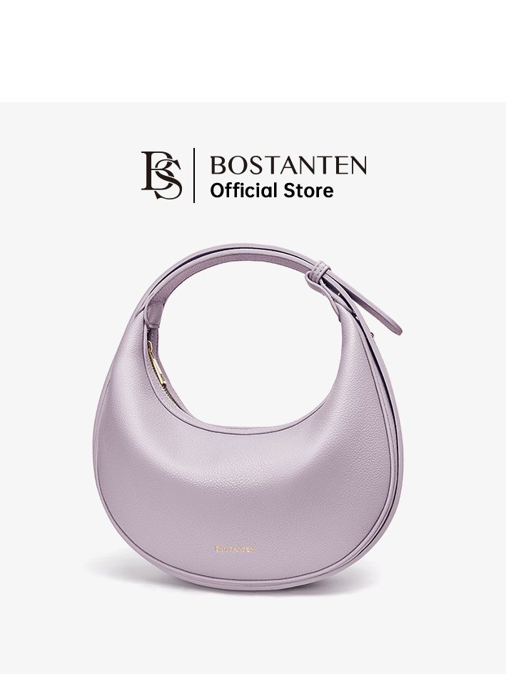Bostanten Bostanten 3-in-1 Moon Bag | Convertible Crossbody, Shoulder & Handbag | Premium Vegan Leather | Taro Purple Color | Stylish & Versatile for Everyday Use  - Image 1