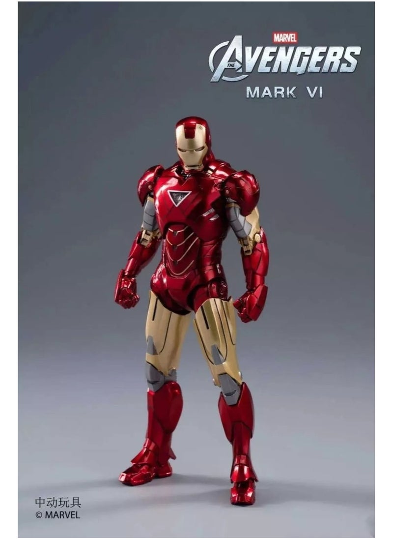 PlayandDream Iron Man Mark 6 Action Figure – 7-Inch  - Image 1