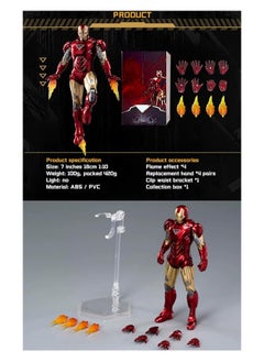 PlayandDream Iron Man Mark 6 Action Figure – 7-Inch  - Image 2