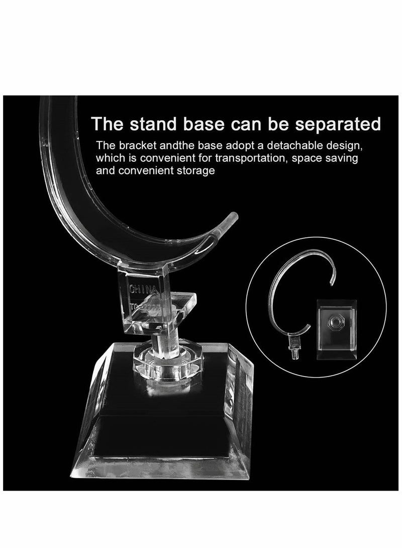 SYOSI Watch Display Stand, Bracelet Jewelry Watch Display Rack Holder Acrylic Watch Stand Organizer Holder Watch Accessory for Home or Store Use, 10 Pack, Transparent  - Image 3