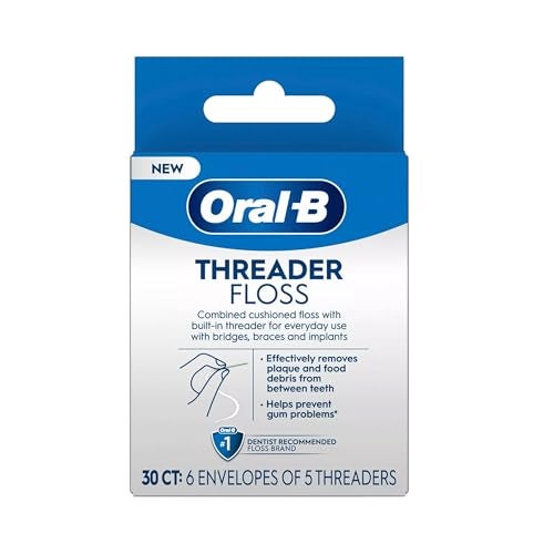 Oral-B OralB Threader Floss 30 Count 6 Envelopes of 5 Threaders Pack of 3 - Image 5