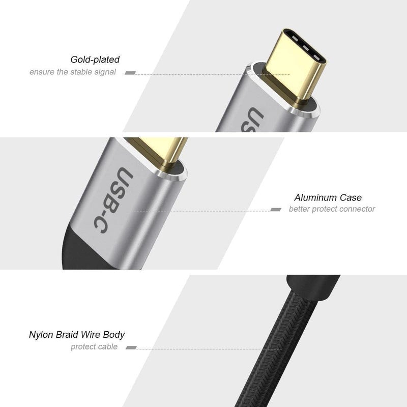 QGeeM USB C to HDMI Adapter 4K Cable, USB Type-C to HDMI Adapter [Thunderbolt 3/4] HDMI for Laptop MacBook Pro/Air, iPhone 15 16 17 Pro max, Dell XPS, Pixelbook, iMac,Thinkpad,Surface,IPad Pro - Image 3