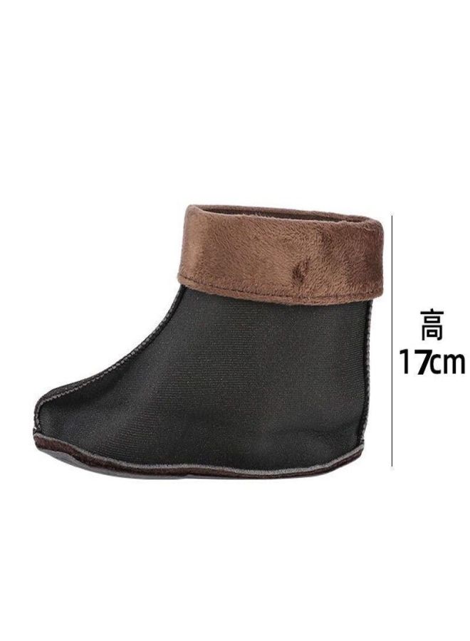 Plush Rain Boots Liner Men And Women Thickened Cotton Warm Fleece-lined Rain Boots Lined Water Shoes Rubber Shoes Cotton Cover Winter