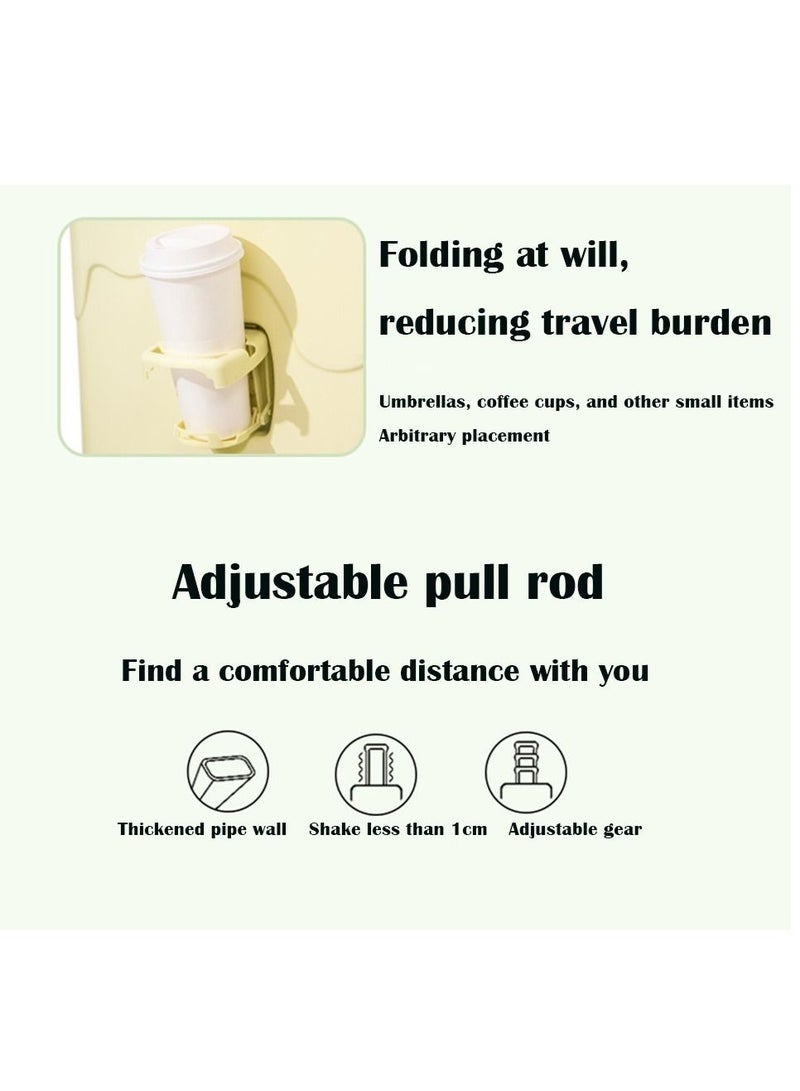 Carry-on Luggage with Cup Holder  USB Charging Port, Hard Side Luggage with Spinner Wheels, Lightweight Luggage for Travel, Business - Image 2