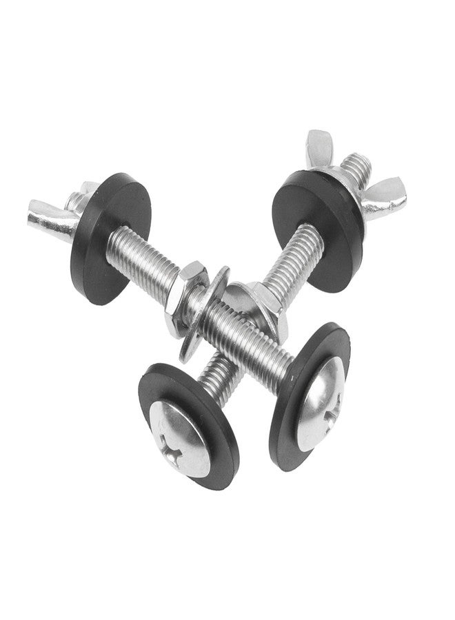 Rrina 4Pcs Toilet Tank to Bowl Bolts Kit M8x75 Stainless Steel Heavy Duty Rustproof Bolt with Screw Nut Washer (4Pcs) - Image 5