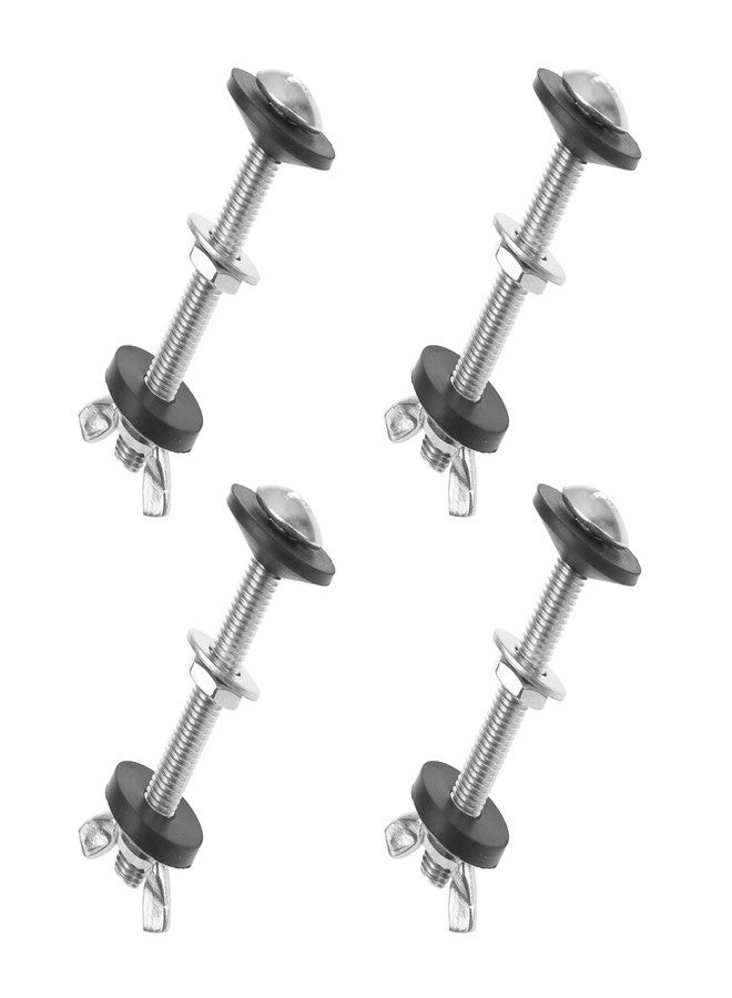 Rrina 4Pcs Toilet Tank to Bowl Bolts Kit M8x75 Stainless Steel Heavy Duty Rustproof Bolt with Screw Nut Washer (4Pcs) - Image 1