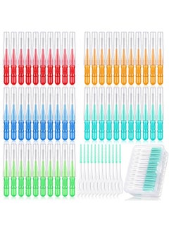 Patelai 350 Pieces Interdental Brush Tooth Floss Tooth Cleaning Tool Toothpick Dental Tooth Flossing Head Oral Dental Flosser Teeth Soft Dental Picks Refill Dental Flosser Toothpick Cleaners (Mixed Color)  - Image 1