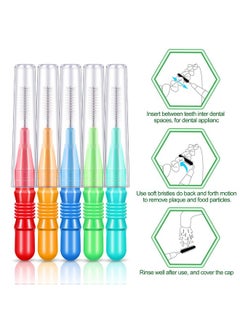 Patelai 350 Pieces Interdental Brush Tooth Floss Tooth Cleaning Tool Toothpick Dental Tooth Flossing Head Oral Dental Flosser Teeth Soft Dental Picks Refill Dental Flosser Toothpick Cleaners (Mixed Color)  - Image 2