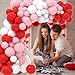 Cunnikku Red Pink White Balloon Arch Garland Kit 122PCS Red Light Pink White Party Balloons for Birthday Proposal Wedding Engagement Anniversary Bridal Shower Galentines Day Party Romantic Decorations - Image 4