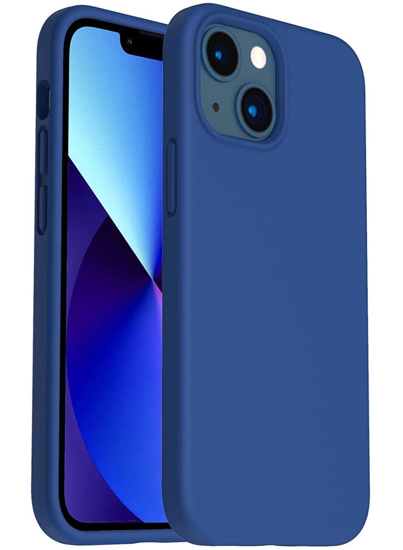 iphone 13 Case Silicon phone case with shockproof body protector, special design for best phone protection supporting edges for screen sides and camera (Royal Blue)  - Image 1