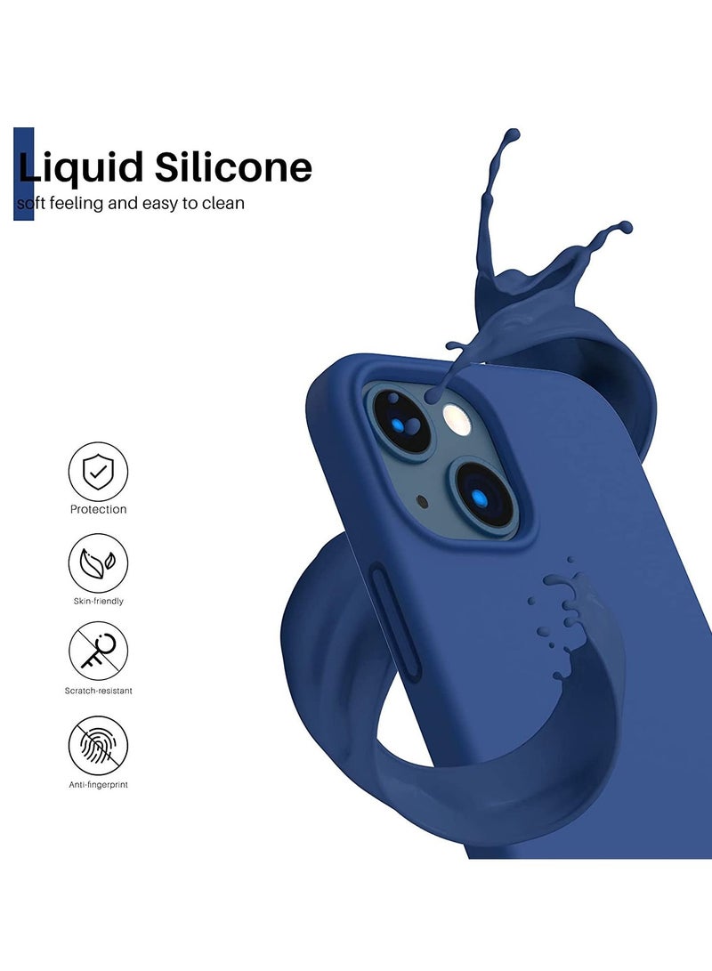 iphone 13 Case Silicon phone case with shockproof body protector, special design for best phone protection supporting edges for screen sides and camera (Royal Blue)  - Image 2