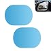 Opuweiy 2 PCS Rearview Mirror Film 39x57 Oval Anti Glare and Rain Protection Layer Universal Side Mirror Cover for Enhanced Driving Visibility Clear - Image 2