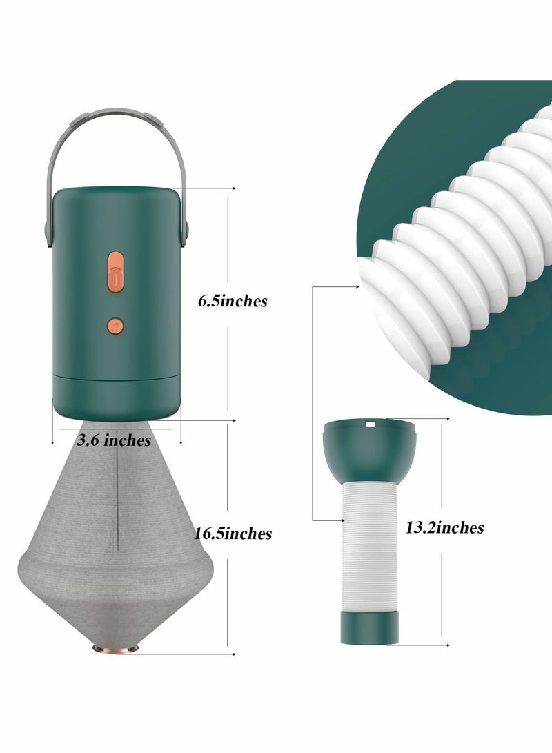 SYOSI Mini Dryer, Portable Multifunctional Dryer for Underwear, Travel Clothes Dryer, Swimsuit, Socks, Panties, Vest, Lingerie, Baby&Pets clothes-Green  - Image 2