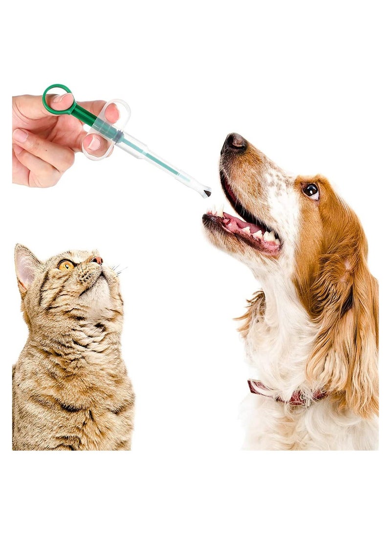 Suntown Pet Medicine Feeder Cat Pill Shooter Dog Pill Dispenser Handy Durable Pet Piller Popper Pet Tablet Syringe Pusher Soft Tip Pet Medicine Feeder Pill Giver Medical Feeding for Small Animals Green - Image 1