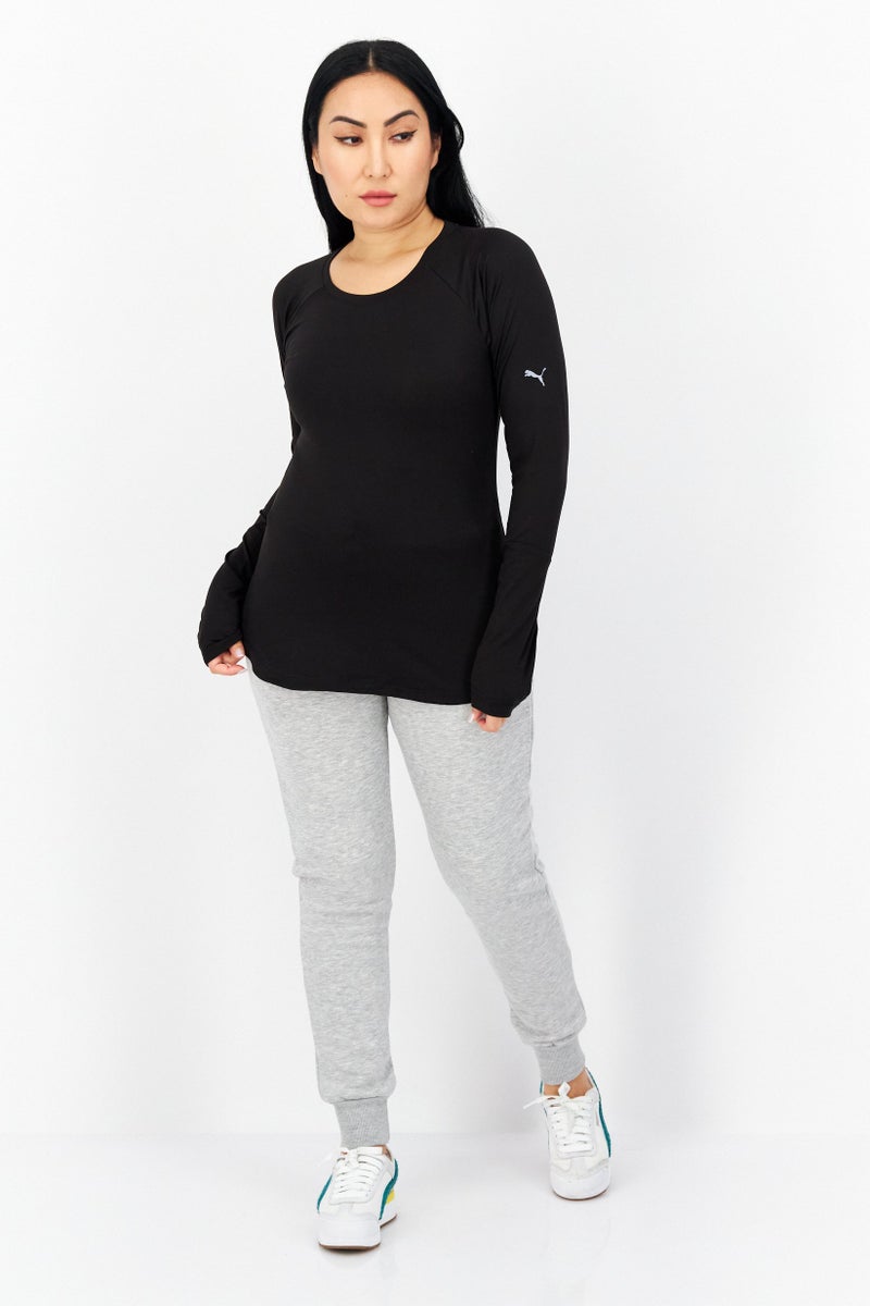 PUMA Women Sportswear Fit Long Sleeve Running Top, Black  - Image 3