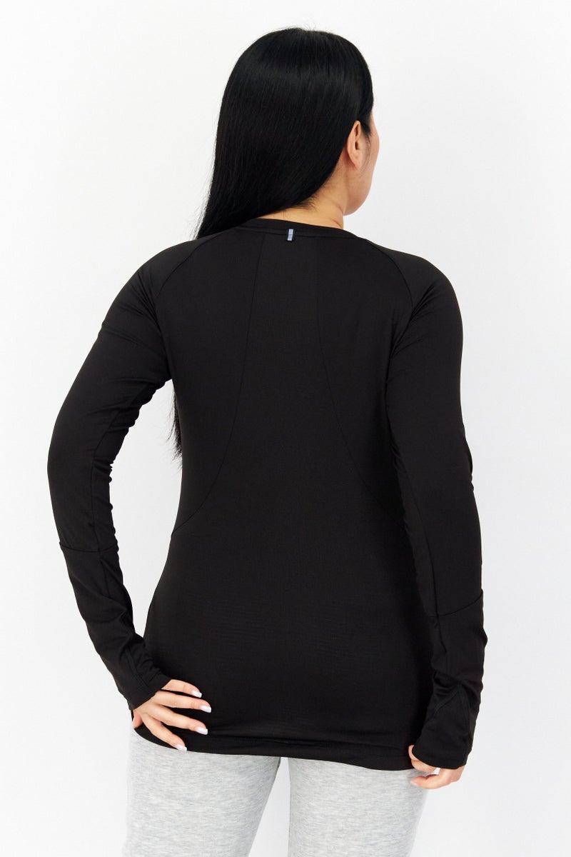 PUMA Women Sportswear Fit Long Sleeve Running Top, Black  - Image 4