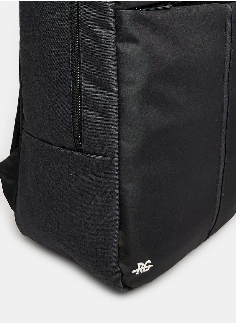 Generic CounterFlow Laptop Backpack With Computer Compartment With Polariod Neckband Headphone Black  - Image 2