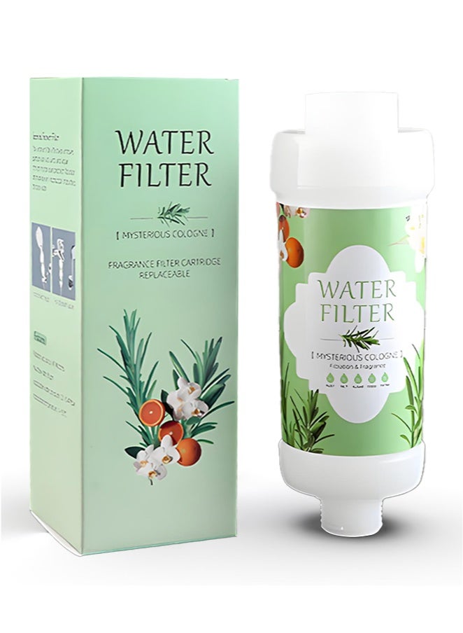 اماروها فلتر استحمام كوري بالفيتامينات - لمنع تساقط الشعر - يمنع الحساسية أو جفاف الجلد - إزالة الكلور والصدأ - العلاج العطري المريح - خرطوشة فلتر استحمام غير سامة. (كولونيا) - Image 1