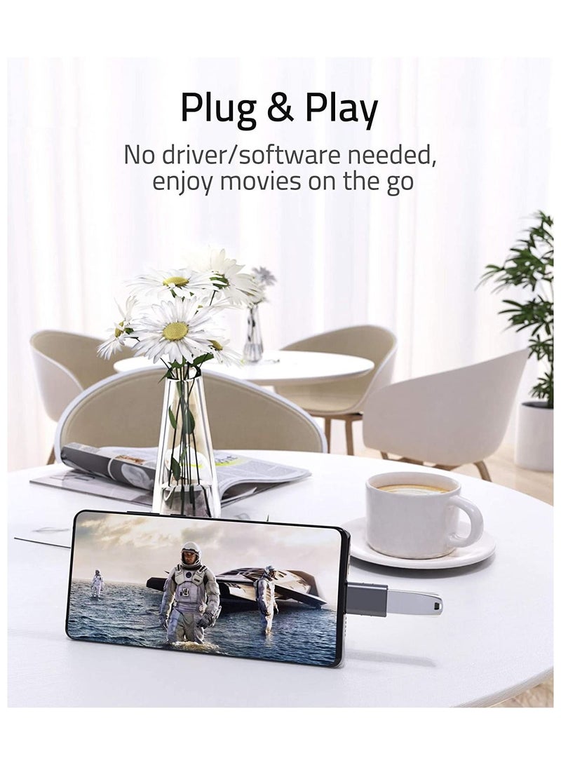 NIBEMINENT 2 Pack Space Gray USB-C TO USB 3.0 Adapter Thunderbolt 3 TO USB Adapter for macbook pro Galaxy S9 / S8 / TAB S3 DELL XPS All TYPE C Devices - Image 5