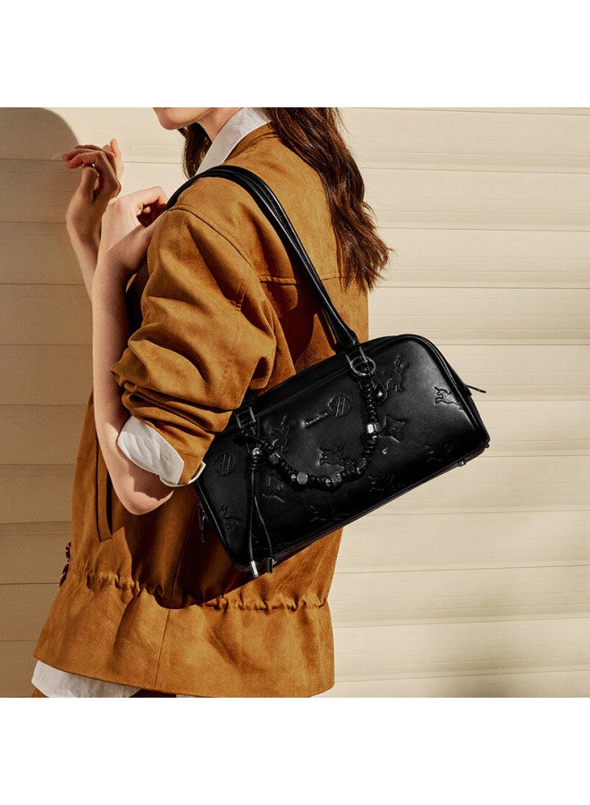 Nucelle Pegasus Bowling Baguette Bag New Luxury Niche Boston Women's Shoulder Bag 38 Festival Gift - Image 3