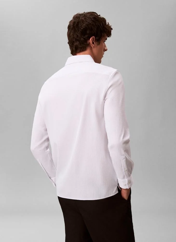 CALVIN KLEIN Seersucker Classic Shirt