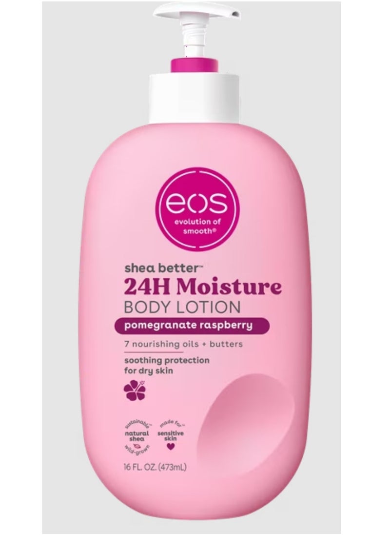 EOS Shea better 24H Moisture BODY LOTION Pomegranate raspberry 473ML  - Image 1
