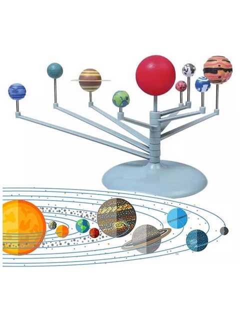 Solar System Model Kit for Kids, DIY Astronomy Adventure Toy, Educational Space Globes and Planets