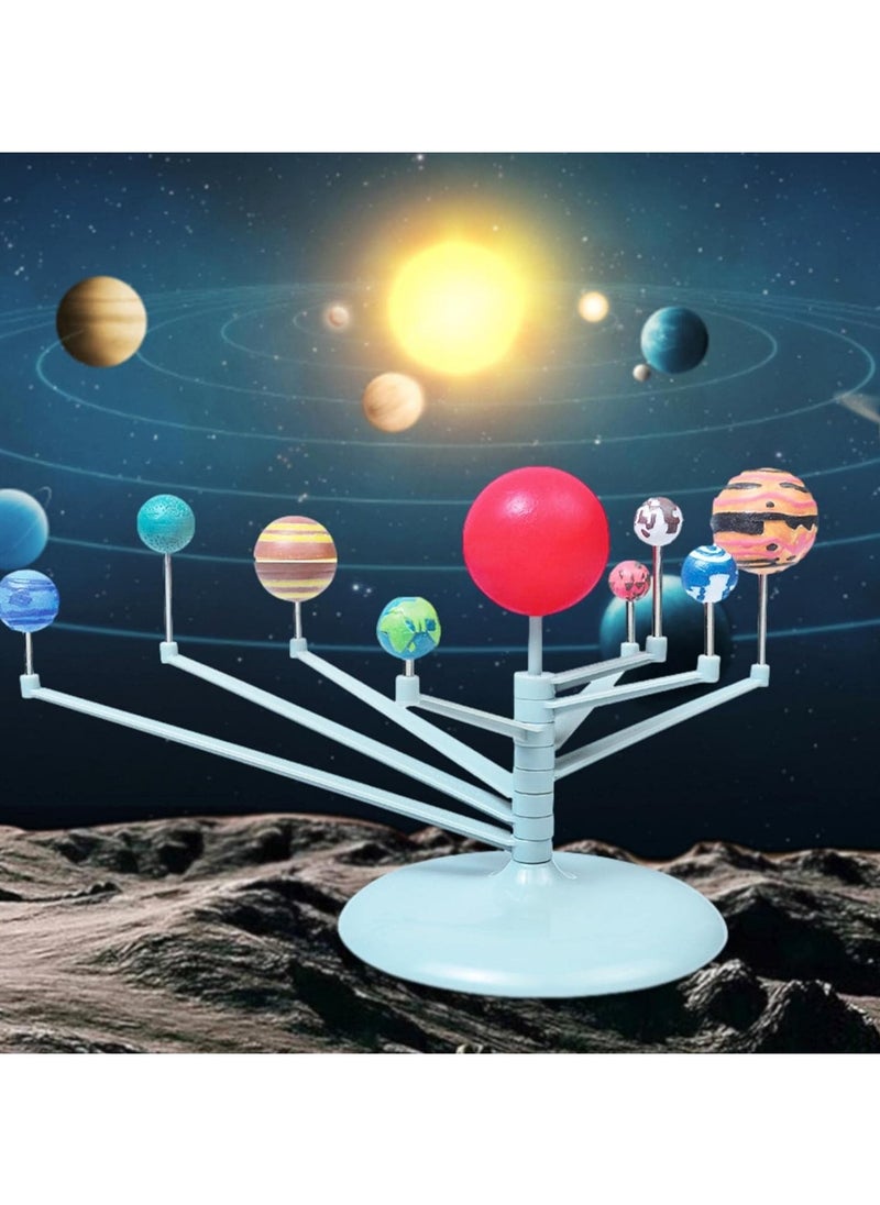 Solar System Model Kit for Kids, DIY Astronomy Adventure Toy, Educational Space Globes and Planets