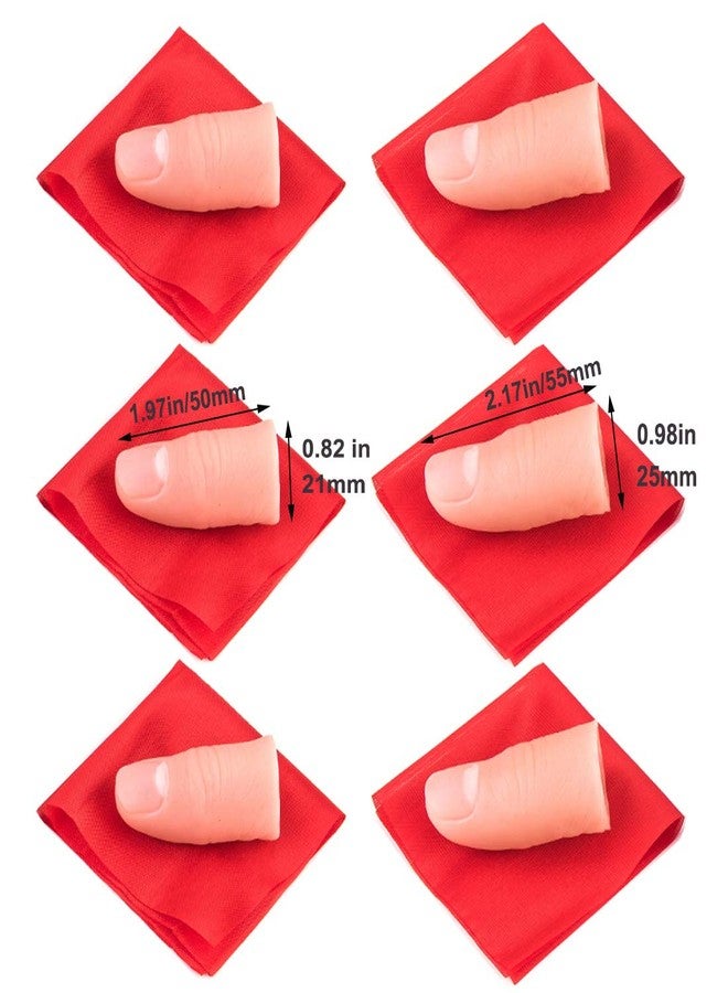 ANCIRS 6 Set Finger Magic Trick, Disappearing Silk Fake Thumb Tip - Image 4
