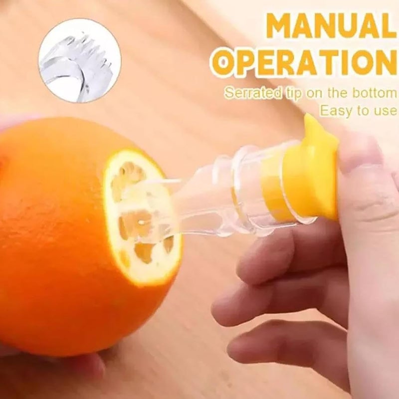Manual Spiral Lemon Squeezer with Built-in Filter, Handheld Citrus Juicer for Fresh Juice, Portable Lime Press for Salads Drinks and Marinades - Image 4