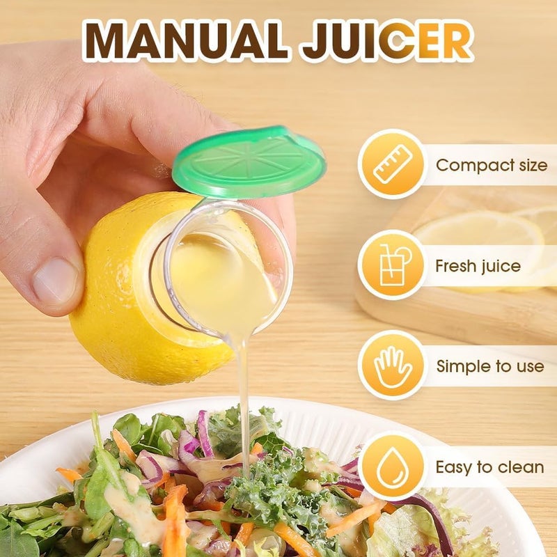 Manual Spiral Lemon Squeezer with Built-in Filter, Handheld Citrus Juicer for Fresh Juice, Portable Lime Press for Salads Drinks and Marinades - Image 5