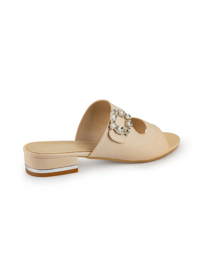 Vincci Women Multi Strap Mid Heel Sandals