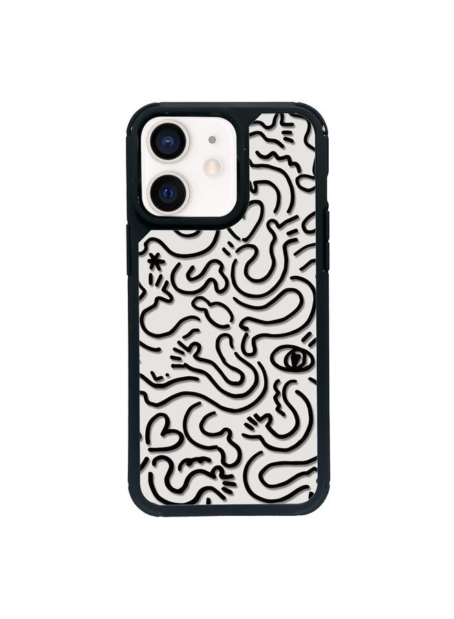 Zaboon Case For iPhone 12 Exclusive Design Style PC Full Coverage Pattern Phone Case - Image 1