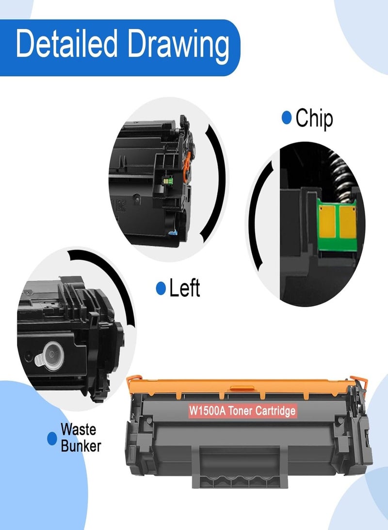 ايزي برنت خرطوشة حبر متوافقة W1500A (150A) متوافقة مع HP LaserJet M111 / MFP M141 - Image 4