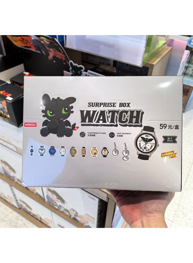 MINISO x DreamWorks How to Train Your Dragon Toothless Collection Collectible Wristwatch Blind Box, Full Display Set of 9 Sealed Mystery Boxes, Character Collectible for Display and Gifting - Image 4